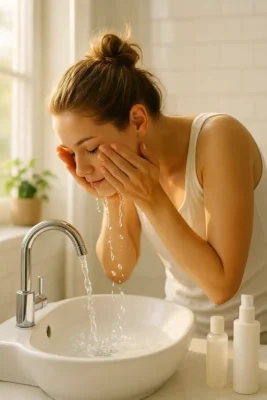 روتین صبح آبرسانی پوست صورت