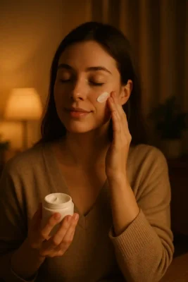 روتین شب آبرسانی پوست