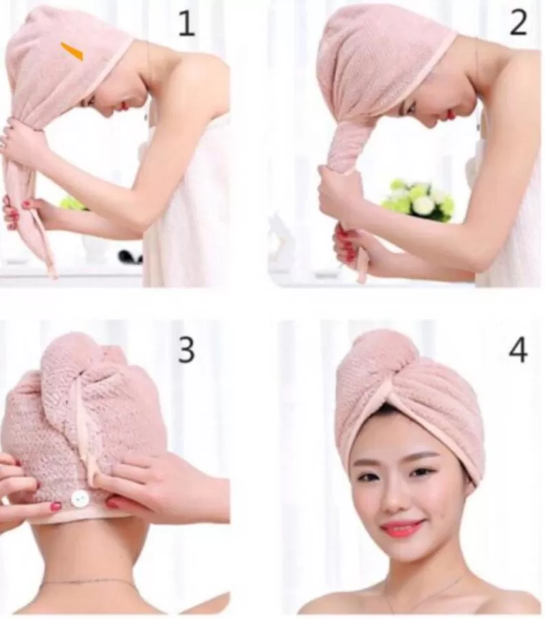 کلاه حوله ای حمام فانتزی