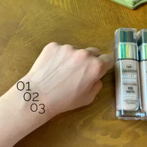 رنگبندی کرم پودر شیشه ای گابرینی اصل مات