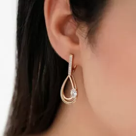 خرید گوشواره رنگ ثابت ژوپینگ