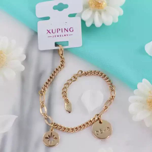جدیدترین دستبند زنانه زنجیری آویز دار ژوپینگ