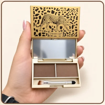 سایه ابرو کلور کت با دو طیف قهوهای برای پر کردن طبیعی ابرو