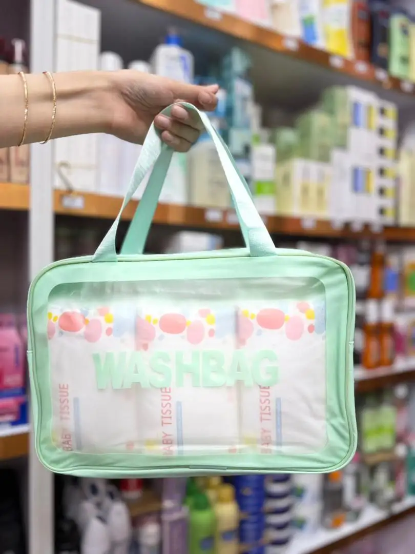 قیمت خرید واشبگ سایز بزرگ سبز پاستیلی اصلی