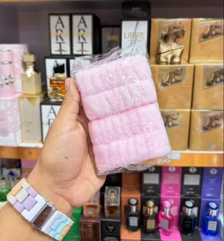 خرید ست مچ بندی حوله ای صورتی