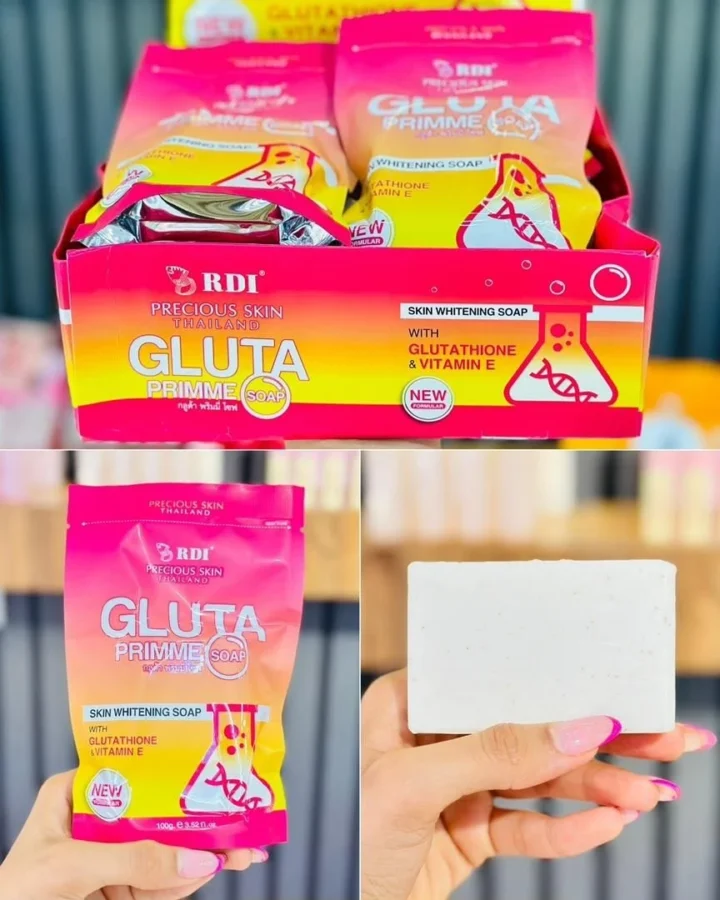 صابون گلوتا پاکتی RDI مدل Gluta Prime Soap روشن کننده پوست